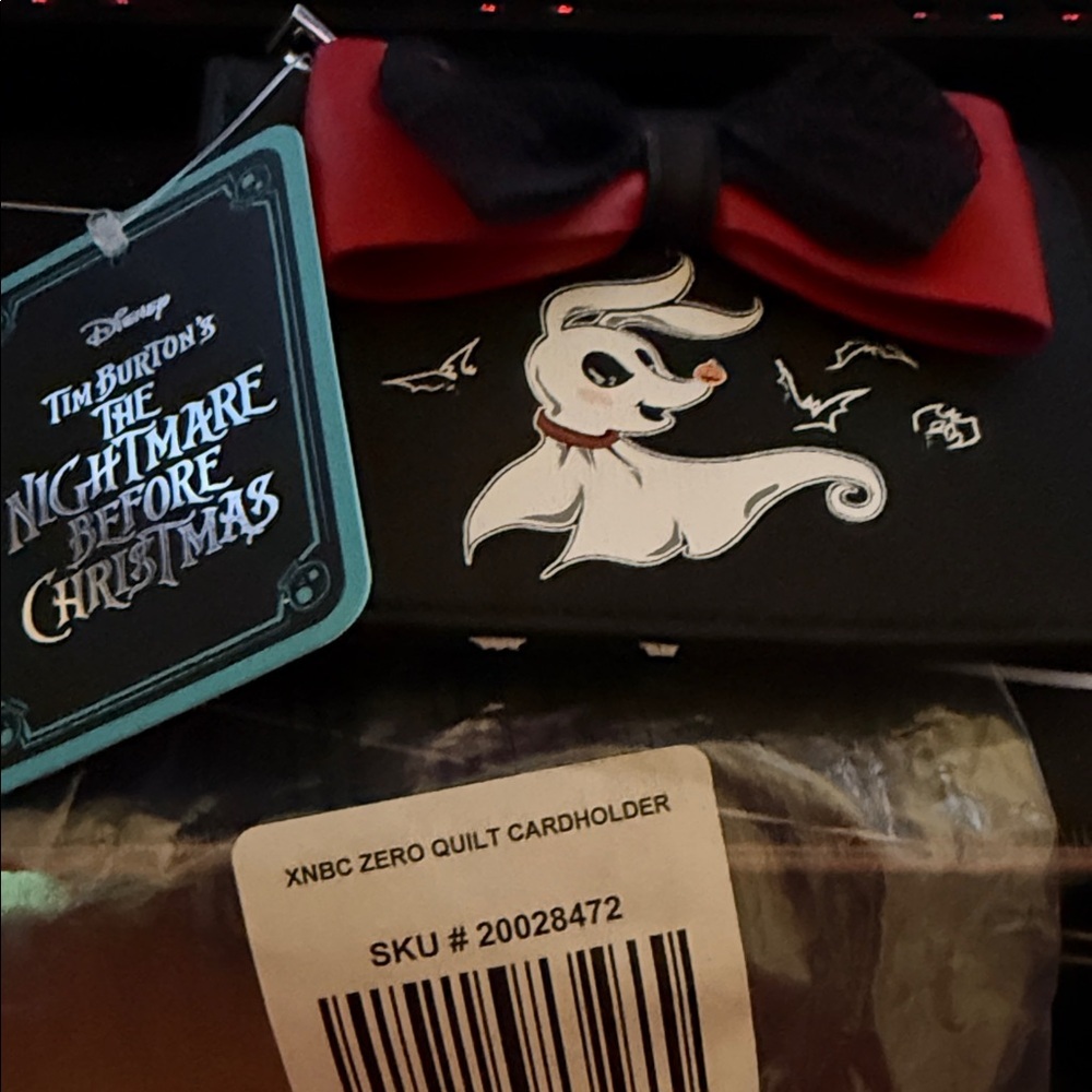 Disney Black And Red Nightmare Before Christmas Cardholder
